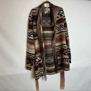 Aztec design cardigan